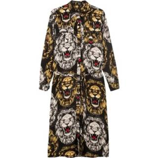 👉 Blousejurk geel s vrouwen Oversized lion blouse jurk Alix The Label , Dames