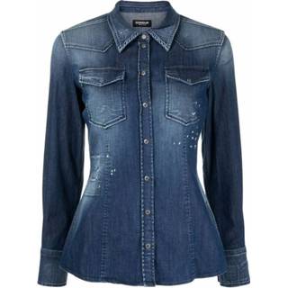 👉 Denim shirt blauw vrouwen Dondup , Dames