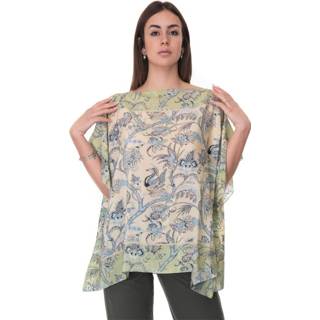 👉 Poncho groen onesize vrouwen Seventy , Dames