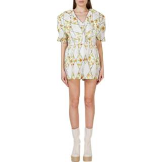 👉 Jumpsuit wit vrouwen Floral Pattern Short Msgm , Dames