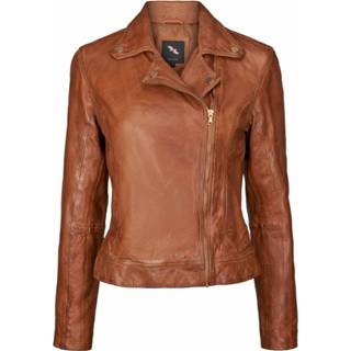 👉 Biker jacket bruin vrouwen (10961) Skind 100029 Btfcph , Dames 5712639158964