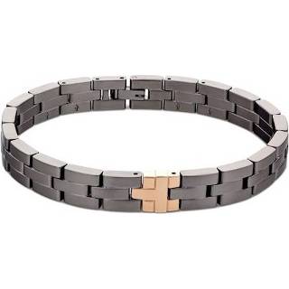 👉 Schakel armband active mannen grijze Tommy Hilfiger Rechte Donkergrijze Schakelarmband voor Heren 7613272426800