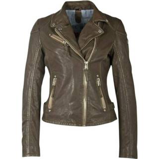 👉 Biker jacket groen m vrouwen Gipsy By Mauritius , Dames 4063495112883