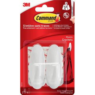 Wit 3M Command-medium Designer-haak 5902658100178