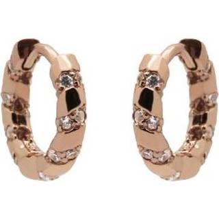 👉 Oorring active Karma Roségoudkleurige Hinged Hoops Twist and Spark Oorringen