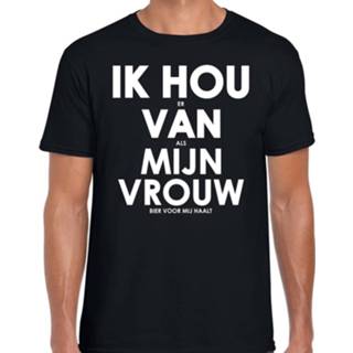 👉 Shirt active vrouwen mannen zwart Ik hou er van als mijn vrouw bier voor mij haalt cadeau t-shirt heren