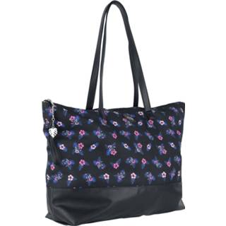 👉 Katoenen tas vrouwen hoofdmateriaa polyurethaan meerkleurig Lilo & Stitch - Blumen 4064854307049