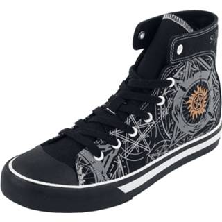 👉 Trap zwart vrouwen hoofdmateriaa textiel Supernatural - Devil's Sneakers high 4064854470637