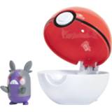 👉 Actiefiguur unisex Hoofdmateriaa PVC meerkleurig Pokémon - Clip'n'Go Poké Balls Morpeko & Pokeball 191726382072