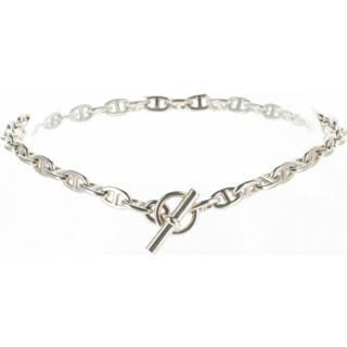 👉 Halsketting grijs onesize vrouwen Pre-owned Collier Argent Hermès Vintage , Dames