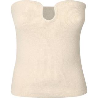 👉 Sleeveless beige m vrouwen Knitted Top Nanushka , Dames