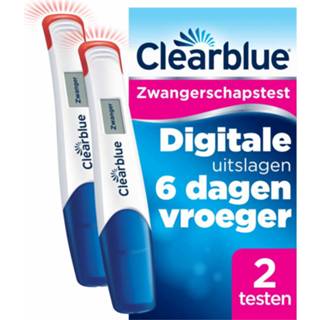 👉 Zwangerschapstest Clearblue - Digitaal Ultravroeg 6 dagen 2 test 8006540188613