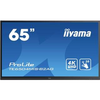 👉 Luidspreker large Iiyama ProLite TE6504MIS-B2AG Format display 163.8 cm (64.5 inch) 3840 x 2160 Pixel 24/7 Android, Geïntegreerde luidspreker, Multi-touch, Thin bezel 4948570118991