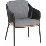 👉 Terras stoel aluminium antraciet teak 4 Seasons Outdoor Ravello tuinstoel 8720087009513