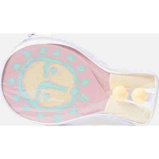 👉 Roze unisex lichtroze Sunnylife Sun Face Strandtennis set