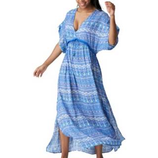 👉 Lange jurk blauw vrouwen Bonifacio Primadonna , Dames