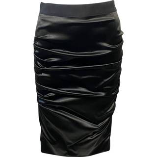 👉 Pencil zwart vrouwen Ruched Skirt Dolce & Gabbana Pre-owned , Dames
