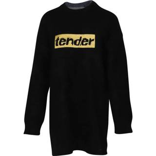 👉 Sweaterjurk zwart s vrouwen Tender Embroidered Sweater Dress Alexander Wang Pre-owned , Dames