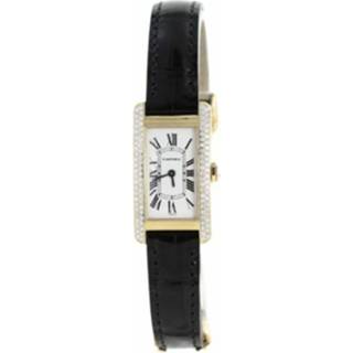 👉 Brancard zwart onesize vrouwen Pre-owned Tank US Serti watch Cartier Vintage , Dames