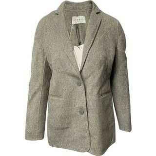 👉 Blazer grijs vrouwen Breasted Sandro Paris , Dames