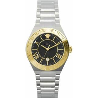 👉 Gouden horloge grijs onesize vrouwen Tweedehands New Landmark Versace Pre-owned , Dames