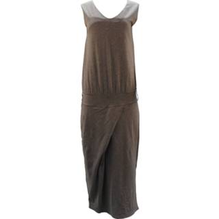 👉 Sleeveless grijs XL vrouwen Maxi Dress Brunello Cucinelli Pre-owned , Dames