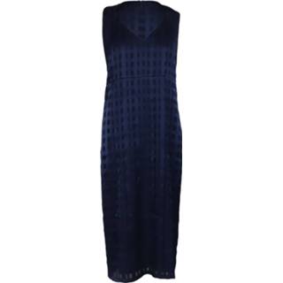 👉 Sleeveless blauw vrouwen V-Neck Tailored Midi Dress Diane Von Furstenberg , Dames