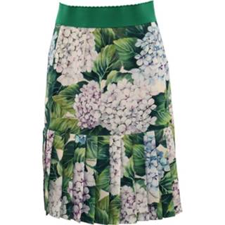 👉 Pencil groen XS vrouwen Skirt with Pleat Detail Dolce & Gabbana Pre-owned , Dames