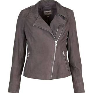 👉 Biker jacket grijs vrouwen With Heavy Zipper Skind 10588 Btfcph , Dames