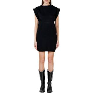 👉 Sleeveless zwart vrouwen Mini-Dress Federica Tosi , Dames