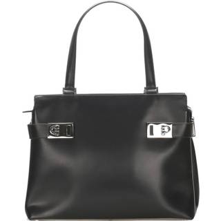 👉 Draagtas zwart leer onesize vrouwen Gancini leren Salvatore Ferragamo Pre-owned , Dames