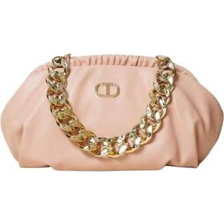 👉 Clutch beige onesize vrouwen Logo Twinset , Dames