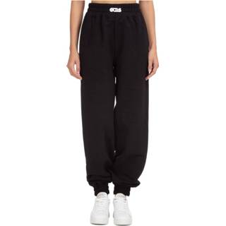 👉 Zwart m vrouwen Slouchy Cotton Track Pants Gcds , Dames