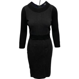 👉 Longsleeve grijs viscose vrouwen Bodycon Dress in Dolce & Gabbana Pre-owned , Dames