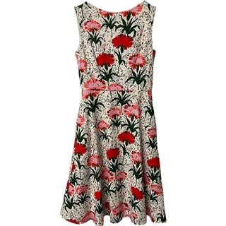 👉 Sleeveless wit vrouwen Maia Carnation Dress in Floral Print Cotton Erdem Pre-owned , Dames