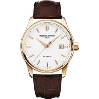 👉 Steelcase bruin wit leather onesize mannen Frederique Constant - Uomo Fc-303V5B4 Vintage Rally Healey Automatic 40mm Steel Case; Brown Strap 303Hvbr5B4 , Heren