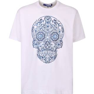 👉 Print T-shirt wit XL mannen Skull Junya Watanabe , Heren