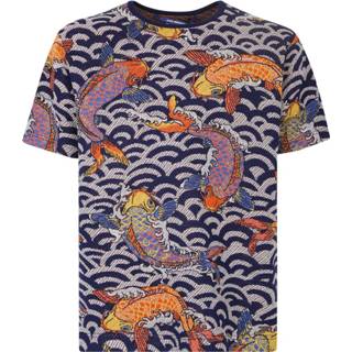 👉 Print T-shirt blauw s mannen Graphic Junya Watanabe , Heren