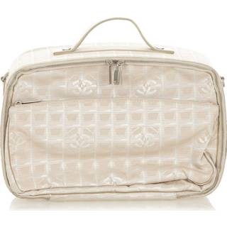 👉 Reistas bruin stof canvas onesize vrouwen New Travel Line Chanel Vintage , Dames