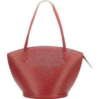 👉 Lange riem rood leer onesize vrouwen Epi Saint Jacques PM met Louis Vuitton Vintage , Dames