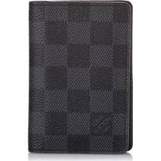 👉 Organizer graphite zwart canvas onesize vrouwen Pre-owned Damier Pocket Louis Vuitton Vintage , Dames