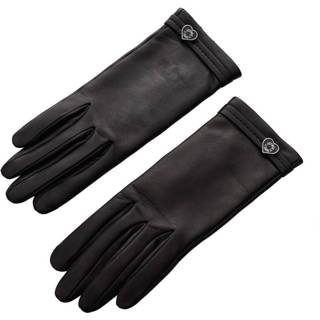 👉 Glove zwart leather onesize vrouwen Pre-owned Gloves Hermès Vintage , Dames