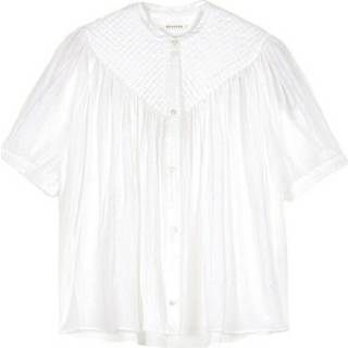 👉 Short sleeve wit m vrouwen cotton blouse Murta Masscob , Dames