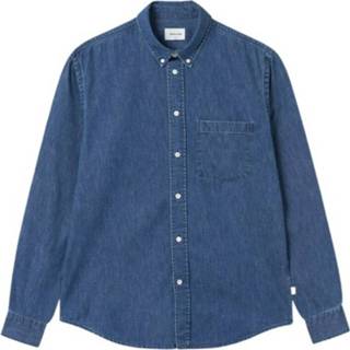 👉 Denim shirt blauw XL mannen Andrew straight cut Wood , Heren