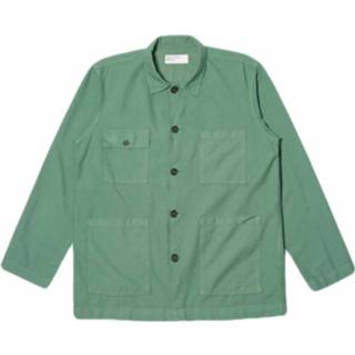 👉 Overshirt groen l mannen Dockside Universal Works , Heren