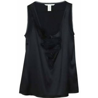 👉 Sleeveless zwart vrouwen Ruffle Blouse Diane von Furstenberg Pre-owned , Dames