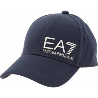 👉 Baseball cap blauw onesize mannen Woven Emporio Armani EA7 , Heren