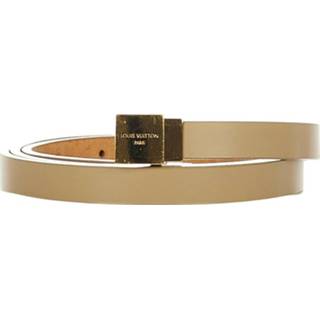 👉 Riem bruin leather onesize vrouwen Pre-owned Inventeur Belt Louis Vuitton Vintage , Dames