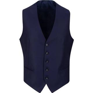👉 Gilet blauw mannen Abito con Tagliatore , Heren