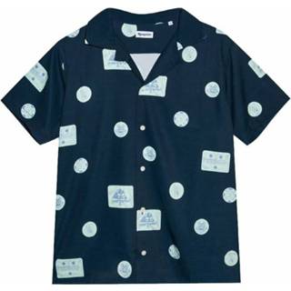 👉 Bowlingshirt blauw SS l mannen Camisa Clothing Bowling Shirt Token Reception , Heren